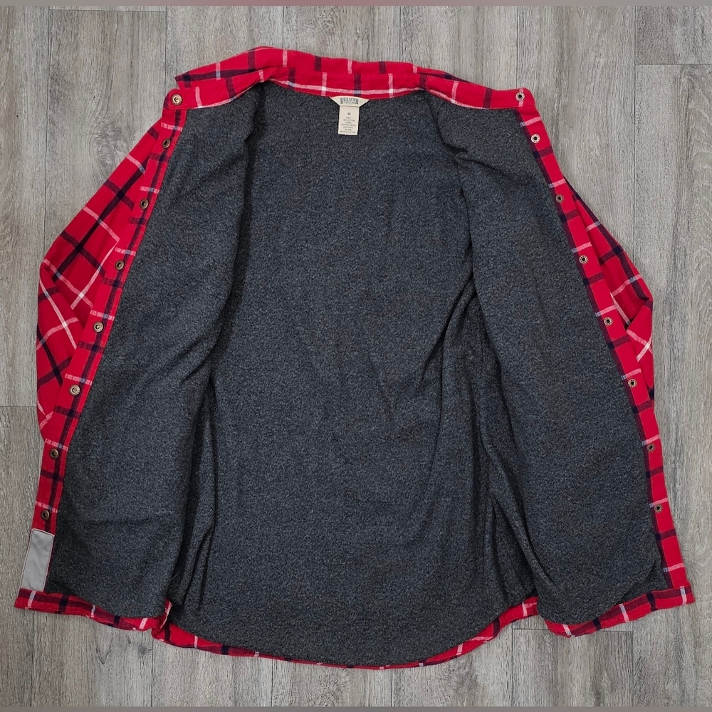Women's Duluth Trading Co. Free Swingin' Lined Flannel Shirt-Size Medium - Picture 3 of 4